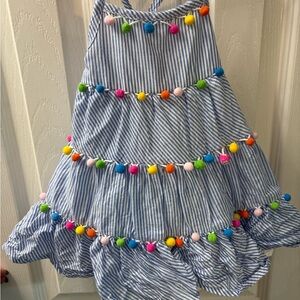 Tommy Bahama Blue and White Striped Dress